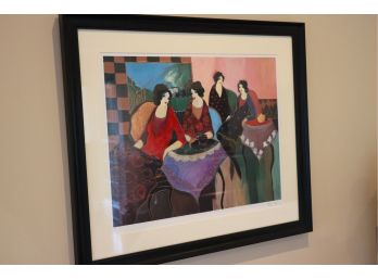 Framed  Lithograph Print By Tarkay  Signed