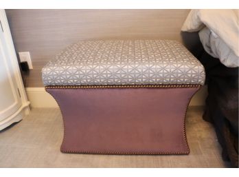 Custom Charles Stewart Company Upholstered Storage Bench