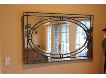 Antiqued Beveled Wall Mirror