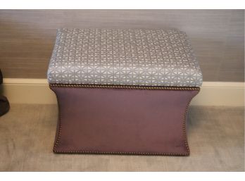 Custom Charles Stewart Company Upholstered Storage Bench