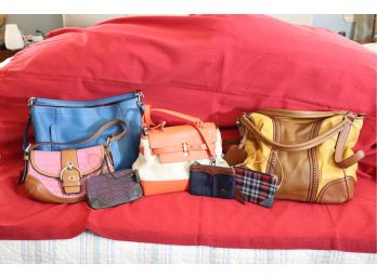 Womens Small Leather Goods & Handbags By Coach, Alberta Ferrati, Melie Blanco & More!