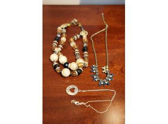Lot Of Costume Jewelry  3 Necklaces