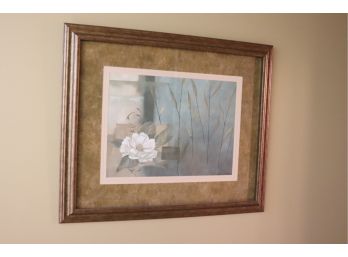 Signed Carol Robinson Magnolia Blossom Print Framed