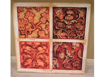 Rustic Italian Style Tile Quadrant Canvas Print, Ruth Bush