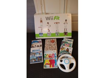 Nintendo Wii Fit With Wii Games & Bon Jovi CD Box Set