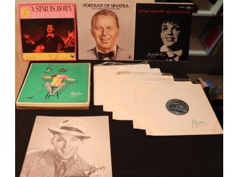Lot Of Vintage Vinyl Records  Judy Garland, Frank Sinatra & Bing Crosby
