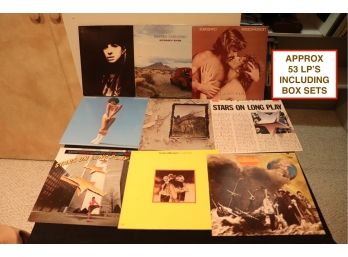 Lot Of Vintage Vinyl Records  Barbara Streisand, Billy Joel, Earth Wind & Fire, Chicago, George Harrison