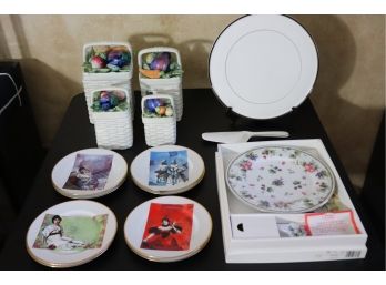 Assorted Hand Painted Ceramic & Porcelain Serving Pieces By Fitz & Floyd & More