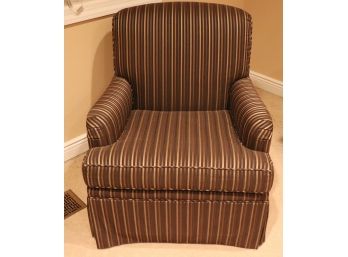 Quality Kindel Upholstered English Arm Lounge Chair