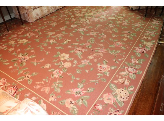 Vintage Fine Portuguese Gros Point Carpet