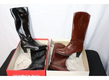Vintage European Womens Size 7 Leather Boots  Ferragamo & Palmroth