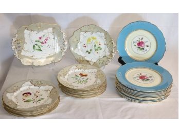 Vintage Hand Detailed Luncheon & Dinner Porcelain Dishware