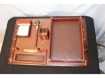 Vintage Fine Cross Leather Desk Set  7 Piece