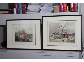 .Vintage English Equestrian Framed Lithograph Print  Thats Your Sort & In Full Cry