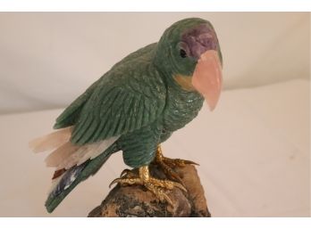 Decorative Stone Hand Carved Parrot