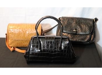 Vintage Italian Leather Handbags By Antonio Scepi & Others