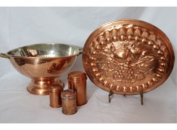 Vintage Assorted Copper Kitchen Accessories