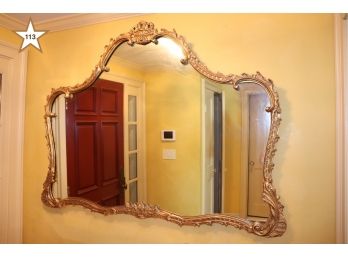 Large Decorative Gold Leaf Horchow Mirror
