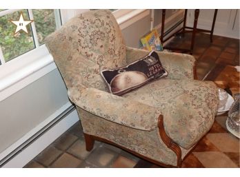 English Style Club Chair And Hotel Le Grand Needle Point Pillow