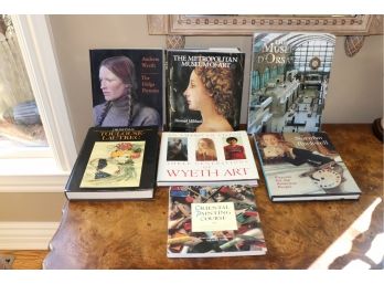 Seven Coffee Table Books: Wyeth, MMA, Rockwell, Toulouse-Lautrec, Oriental Painting Course, Musee D'Orsay