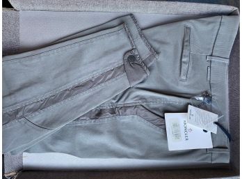 Moncler Women's Jeans With Tags Size 44 With Satin Insert On Legs