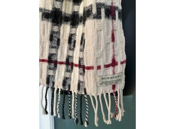 Burberry Plaid Scarf 90 Merino, 10 Cashmere. Made Exclusively In Scotland