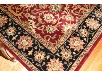 Large Hand Tufted Wool Rug By Bombay And Company. Measures 8 X 10. Nice Thick Pile