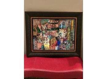 Contemporary Multimedia Painting Signed