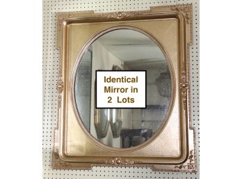 Elegant Gilded Frame Mirror In The Edwardian Style With Oval Mirror