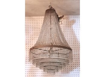 Elegant & Sparkling Multi-layer Crystal Chandelier With 6 Rows Of Faceted Crystal