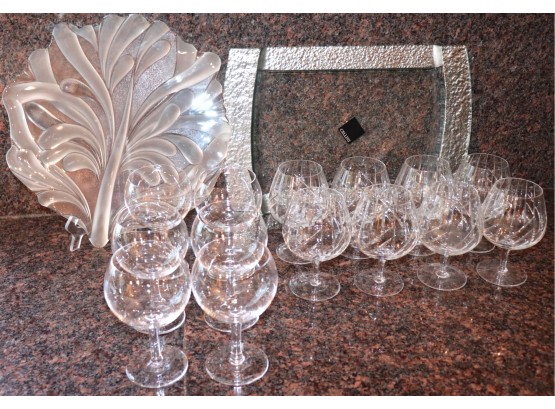 Assorted Crystal & Glass Serving Pieces By Tiffany & Co, Rogaska, Cellini & More