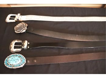 155.Assortment Of Western Style Leather Belts