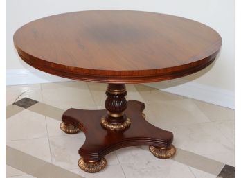 Councill Craftsman Empire Style 48 Inch Dia Round Entry Foyer Table
