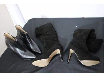 Womens Suede Roberto Festa Boots And Leather High Heel Booties. 'Can Ship'