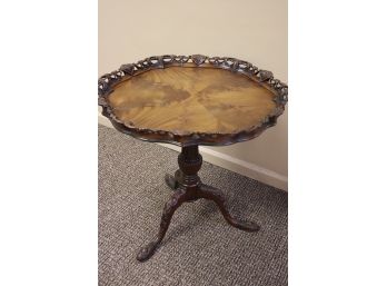 Unique Intricately Carved Antique Georgian Style Round Table