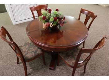 Quality Grange Cherrywood Pedestal Round Dining Table And Chairs