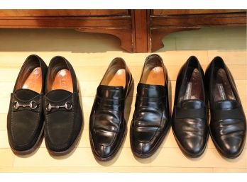 Variety Of Men's Gucci And Salvatore Ferragamo Dress Shoes. 'Can Ship'