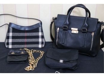 COLLECTION OF QUALITY WOMENS HANDBAGS INCLUDES BURBERRY, DKNY AND JILL STEWART NEW YORK