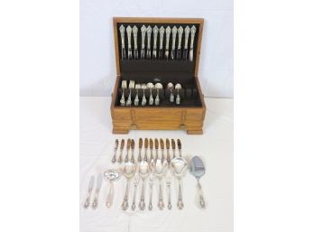 83 Pc Sterling Flatware By Lunt. Pattern: Eloquence. Service For 12 (Approx 104 Ozt)