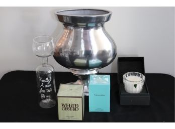 Eclectic Lot Of Scents & Decorative Accessories  Tiffany & Co, Waterford And More
