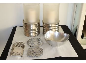 Metal Decorative & Tabletop Accessories By Nambe And More