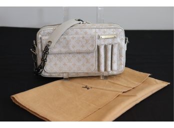 Authentic Louis Vuitton Limited Edition McKenna Metallic Canvas Monogram Handbag