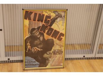 FRAMED VINTAGE KING KONG MOVIE POSTER - RKO RADIO PICTURES 1970