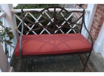 PAIR OF VINTAGE OUTDOOR METAL BENCHES