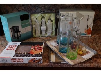 Pampered Chef Kitchen Essentials - Libbey Colorful Glass Set, David Burke Cookie Sheets & Way More!!