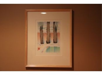 Signed/Stamped Elizabeth Schippert #66 Of 125 'Wet Dream' Framed Lithograph
