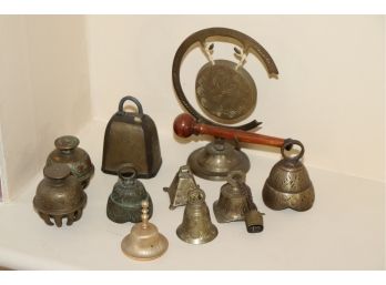 Collection Of Miniature Bells  Most Brass Finish