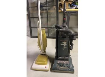 Pair Of Vintage & Newer Hoover Vacuums