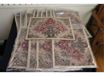 16 Vintage Floral Inspired Tapestry Style Placements  Matches Dining Table End Chairs In Lot # 3