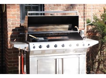 Altima 6 Burner Stainless Steel Propane Grill With Jenn-Air Electric Rotisserie Accessory